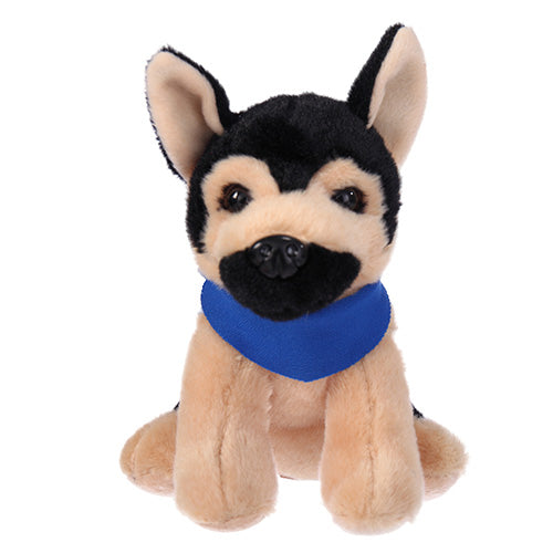 Soft Plush German Shepherd with Bandana