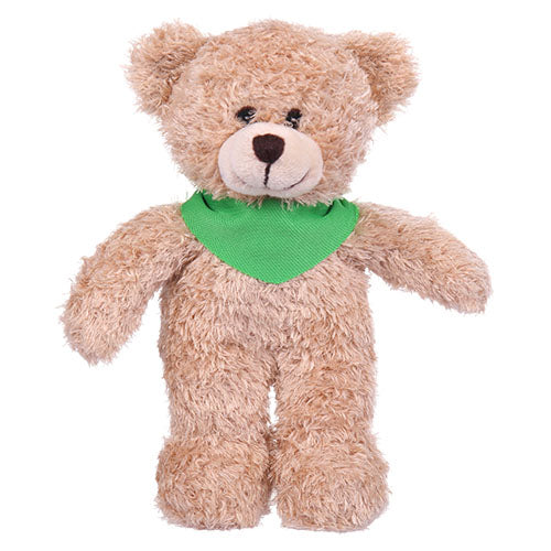 Soft Plush Tan Teddy Bear with Bandana