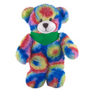 Soft Plush Stuffed Tie Dye Teddy Bear with Bandana-1