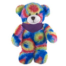 Soft Plush Stuffed Tie Dye Teddy Bear with Bandana-2