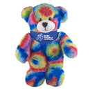 Soft Plush Stuffed Tie Dye Teddy Bear with Bandana-5
