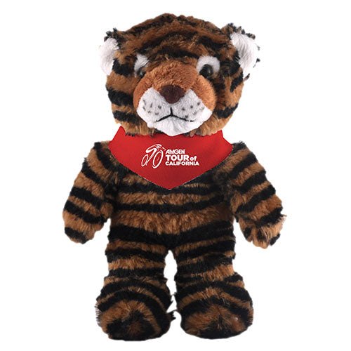 Soft Plush Stuffed Tiger with Bandana