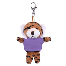 Soft Plush Tiger Keychain with Tee