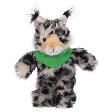 Soft Plush Stuffed Wild Cat (Lynx) with Bandana