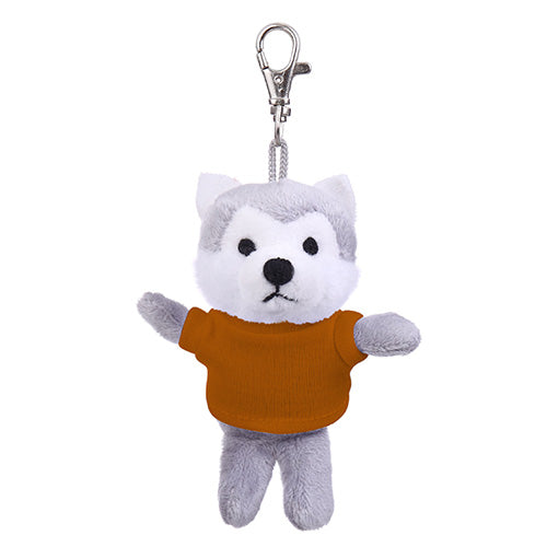 Wolf Keychain with Tee Burnt Orange