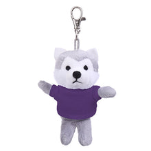 Wolf Keychain with Tee Burnt purple