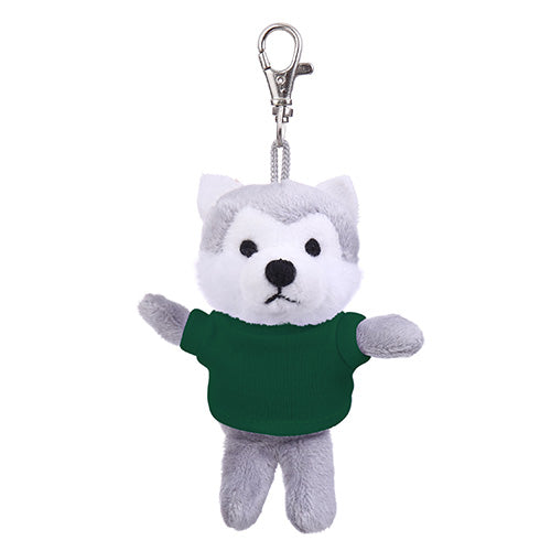 Wolf Keychain with Tee Burnt green