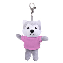 Wolf Keychain with Tee pink