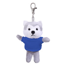 Wolf Keychain with Tee royal blue