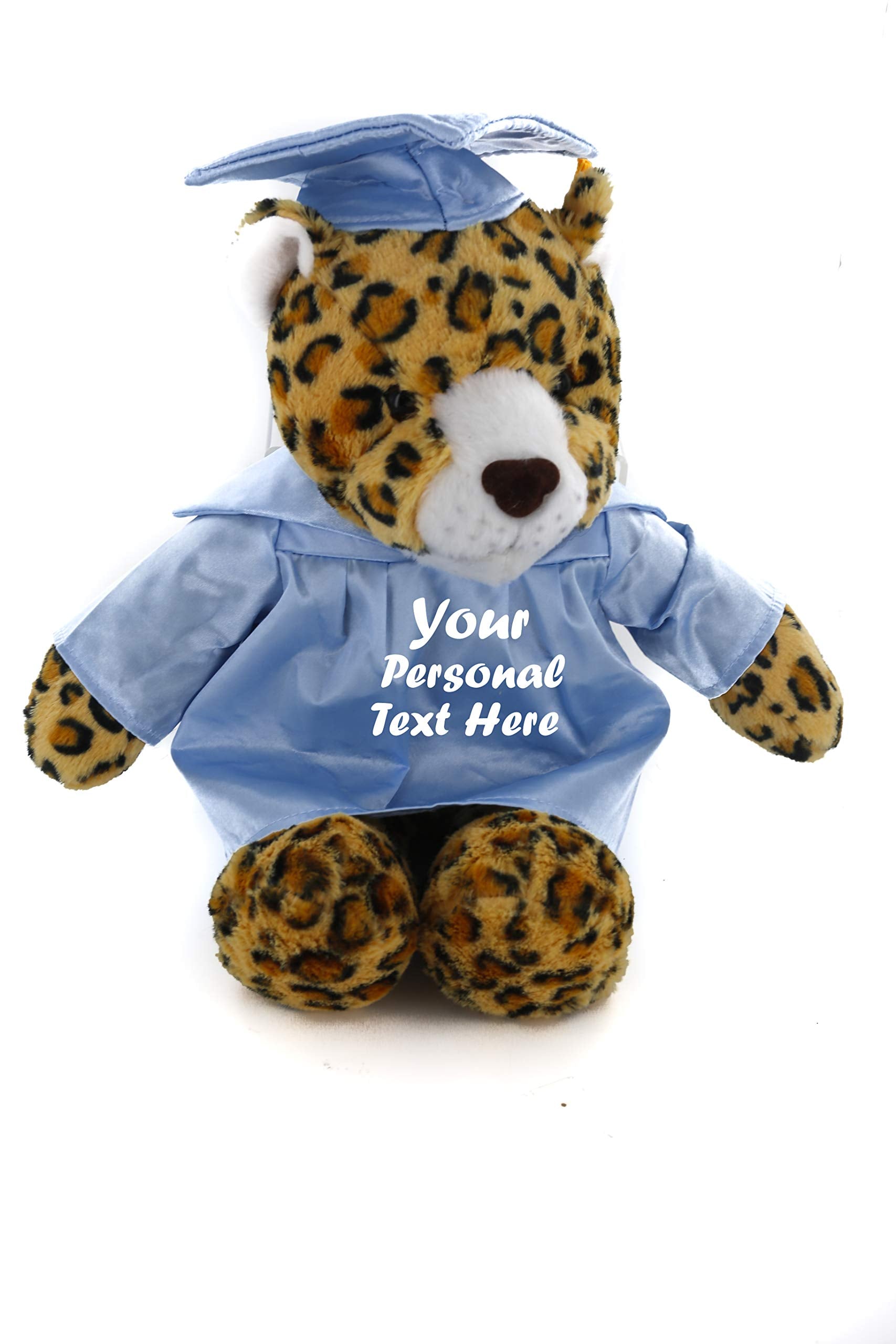 Graduation Stuffed Animal Leopard 12"