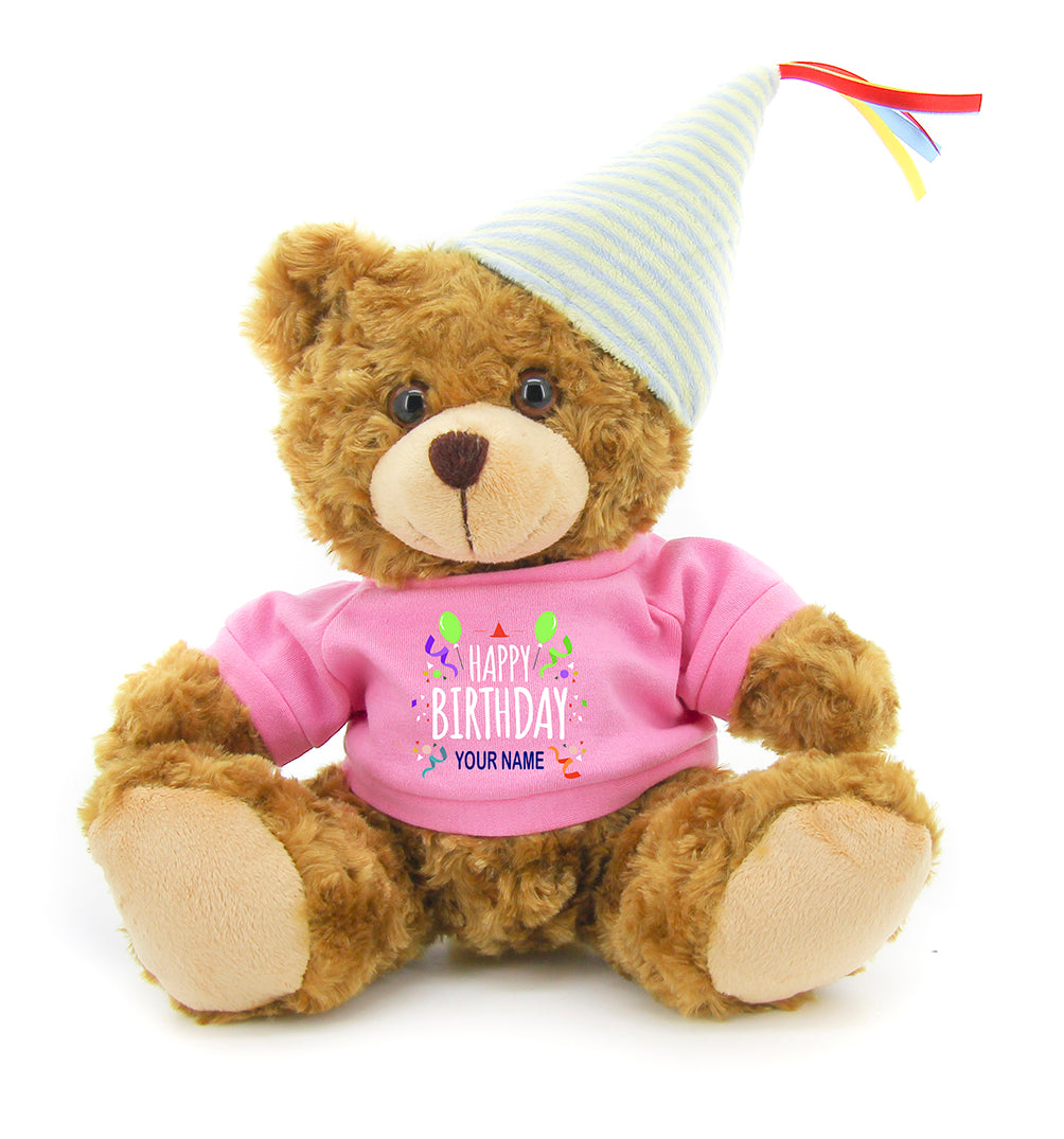 Mocha Bear with Colorful T-Shirts 12"