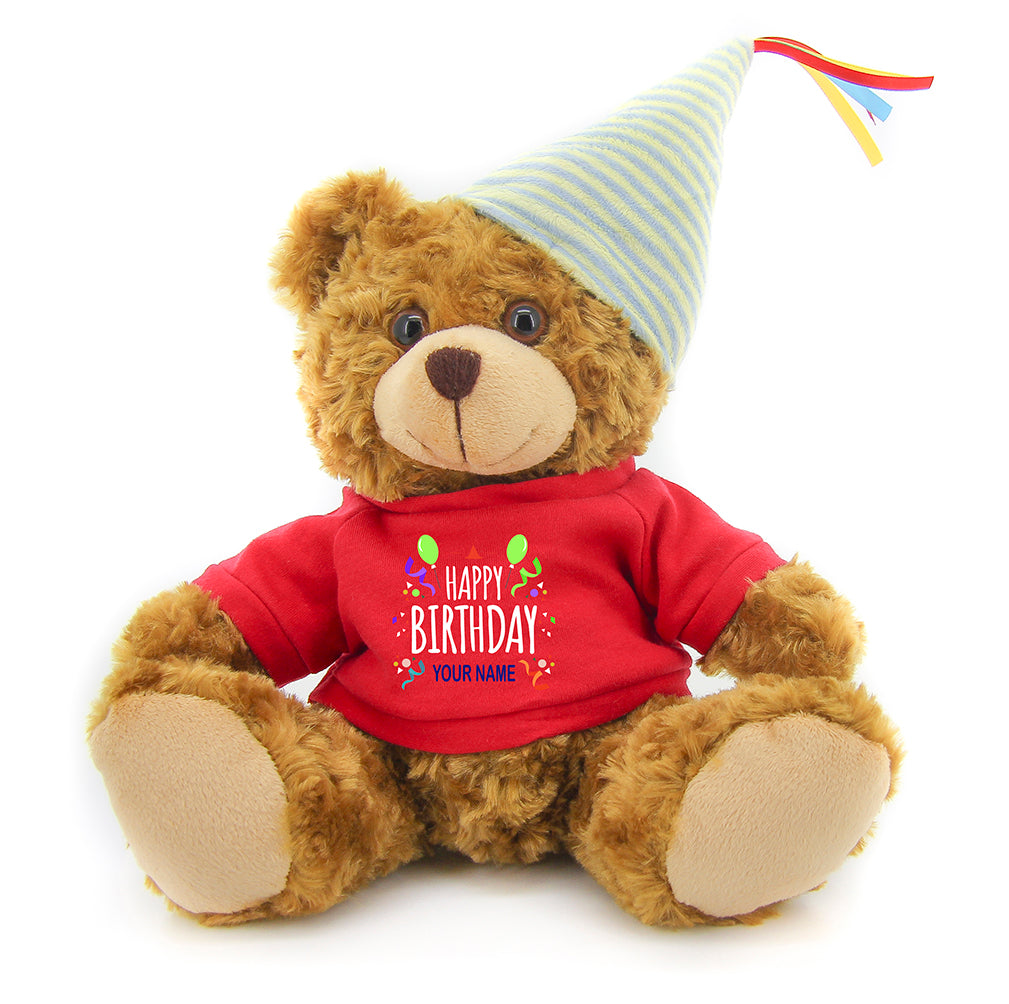 Mocha Bear with Colorful T-Shirts 12"