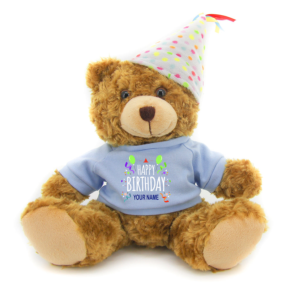 Mocha Bear with T-Shirt in Various Colors 12"