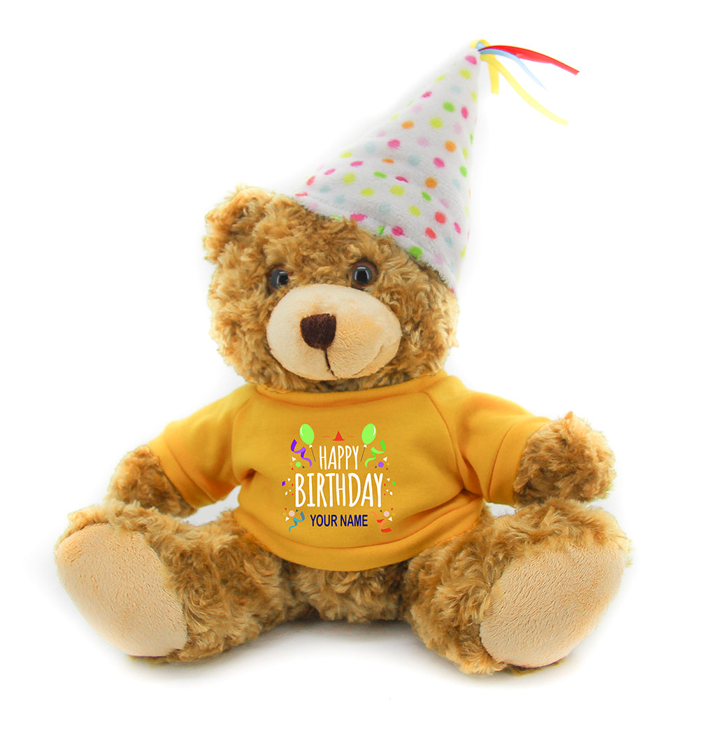 Mocha Bear with T-Shirt in Various Colors 12"