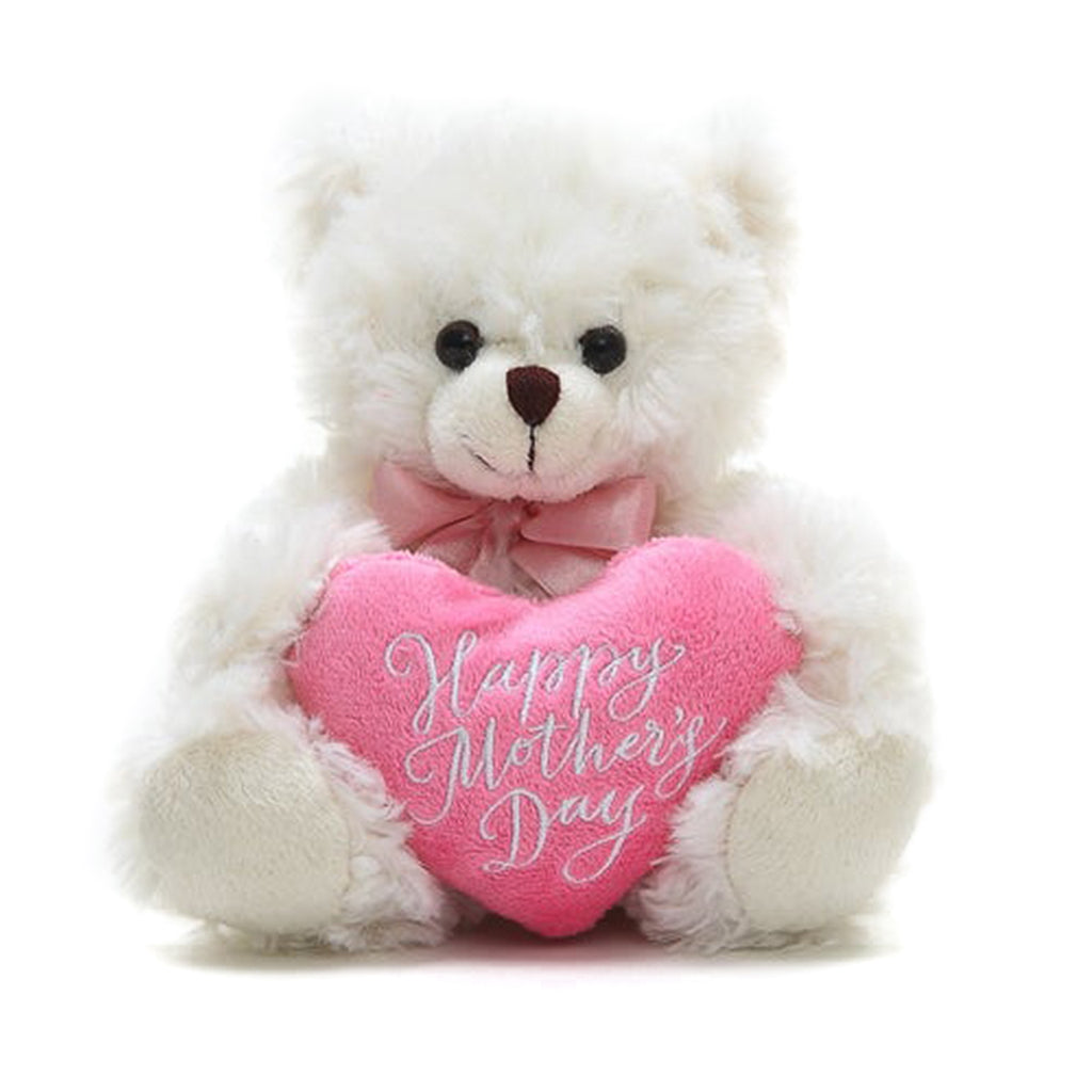 Happy Mother's Day Bear White 7"