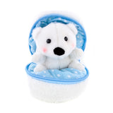 Holiday Zippy Zip Up Snowball Animals-Polar Bear