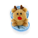 Holiday Zippy Zip Up Snowball Animals-reindeer