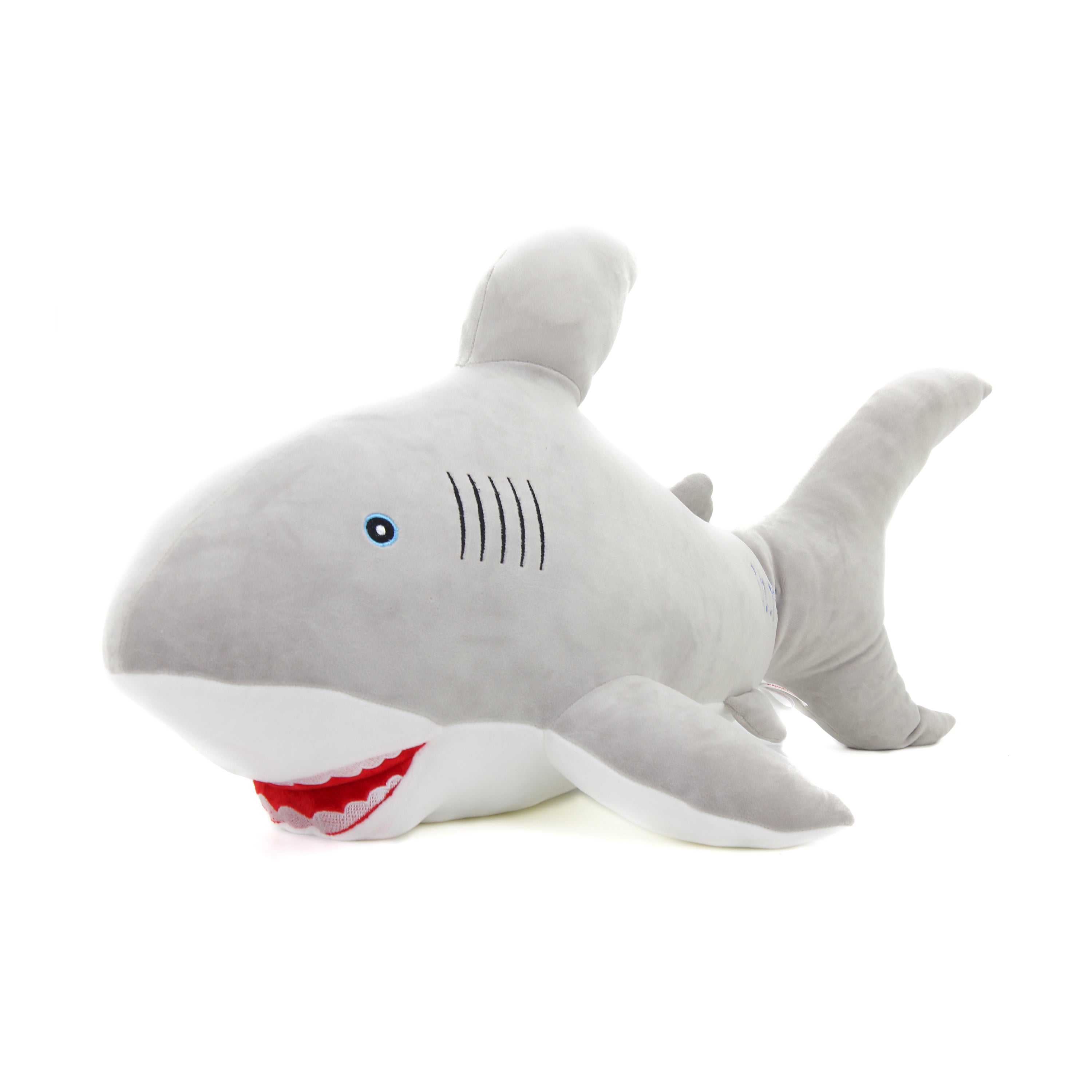 Gray Shark Plush 34"