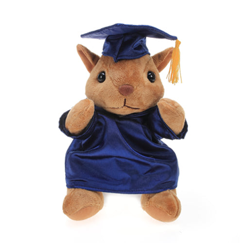 Graduation Stuffed Animal Squirrel 12"