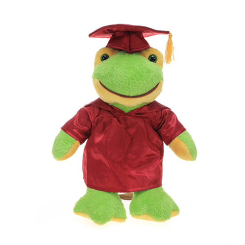 Graduation Stuffed Animal Frog 12"