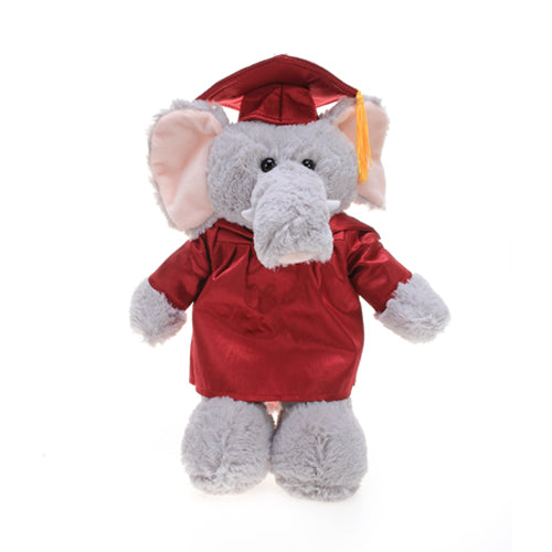 Graduation Stuffed Animal Elephant 12"