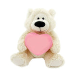 Sophie teddy bear with hearts, customizable, 12"