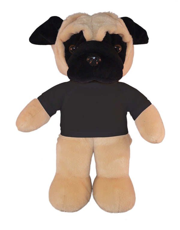 Plushland 8 Inch Floppy Pug Plush Stuffed Animal Personalized Gift