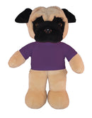 Floppy Pug Plush 8"-5