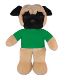 Floppy Pug Plush 8"-9
