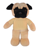 Floppy Pug Plush 8"-16