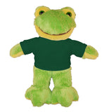 Plushland 8 Inch Floppy Frog with Tee Plush Stuffed Animal Personalized Gift - Custom Text on Shirt - Great Present for Mothers Day, Valentine Day, Graduation Day, Birthday