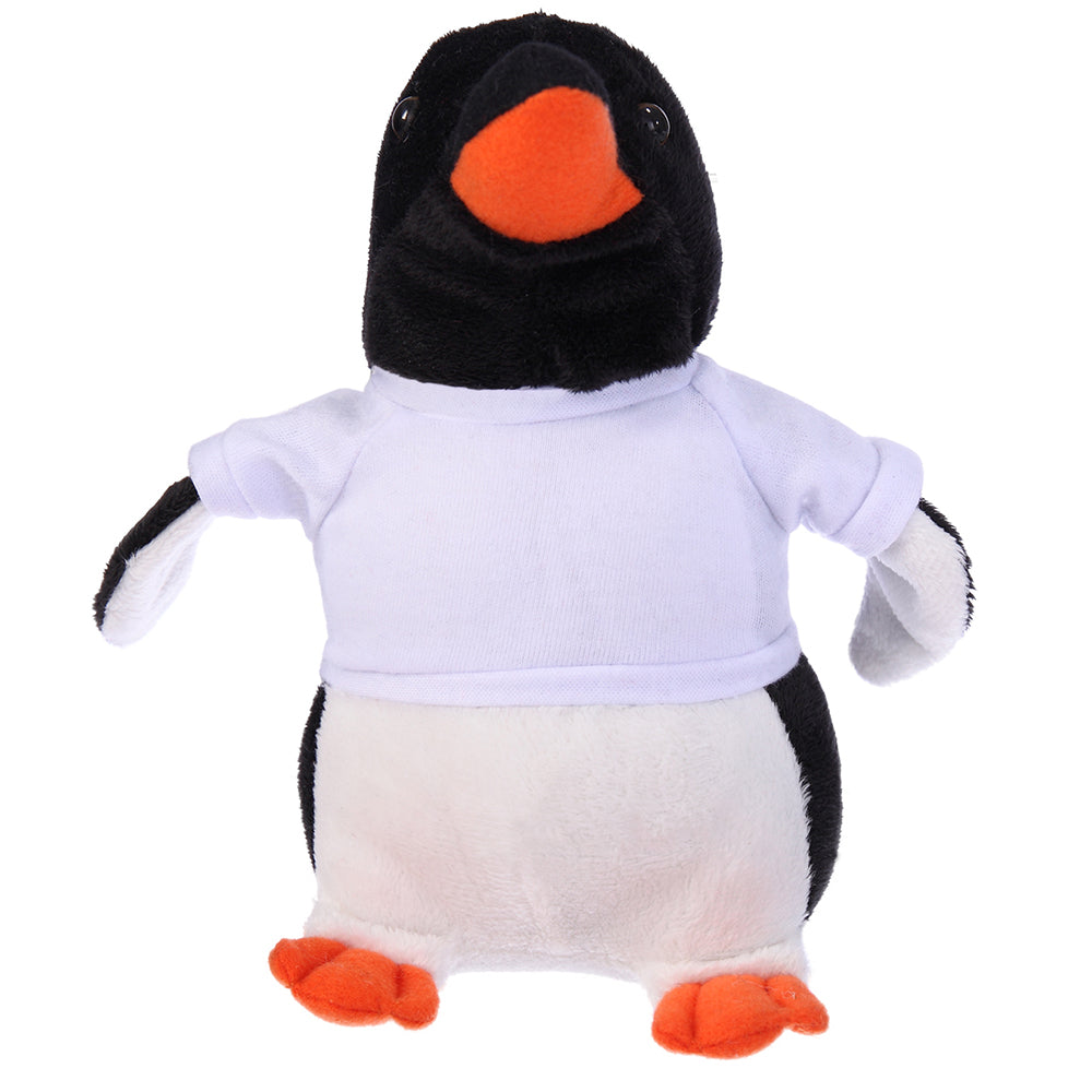 Floppy Penguin with Custom Tee 8" - 0