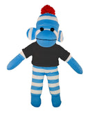 Floppy Blue Sock Monkey Tee 10"-2