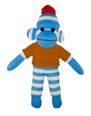 Floppy Blue Sock Monkey Tee 10"-3