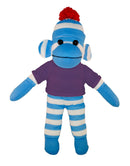 Floppy Blue Sock Monkey Tee 10"-5