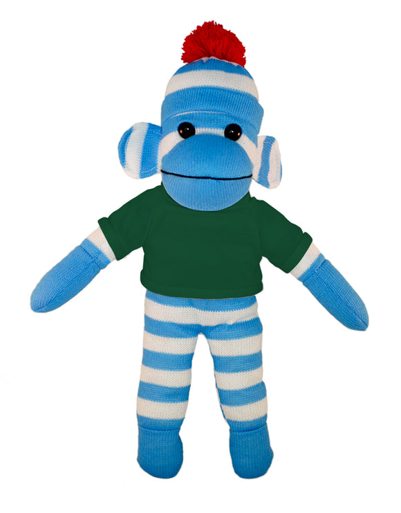 Floppy Blue Sock Monkey Tee 10"