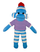 Floppy Blue Sock Monkey Tee 10"-10