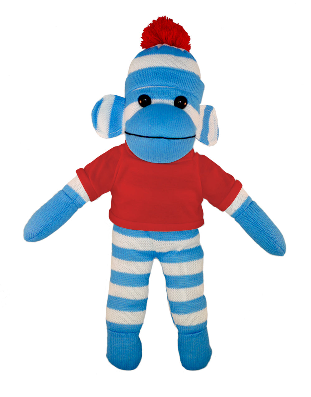 Floppy Blue Sock Monkey Tee 10"