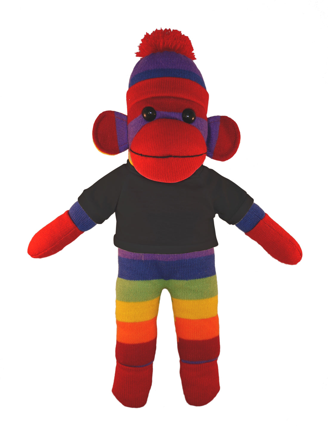 Floppy Rainbow Sock Monkey Tee 10" - 0