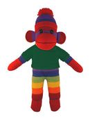 Floppy Rainbow Sock Monkey Tee 10"-6