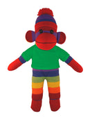 Floppy Rainbow Sock Monkey Tee 10"-9