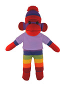 Floppy Rainbow Sock Monkey Tee 10"-10
