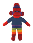 Floppy Rainbow Sock Monkey Tee 10"-11
