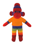 Floppy Rainbow Sock Monkey Tee 10"-12