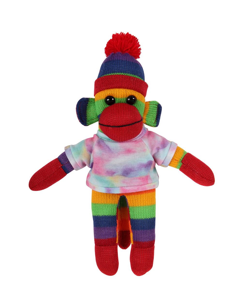 Floppy Rainbow Sock Monkey Tee 10"