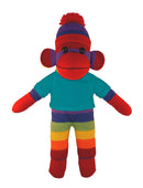 Floppy Rainbow Sock Monkey Tee 10"-18