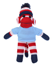 Floppy Patriot Sock Monkey with Tee - Custom Text on Shirt 10 Inch