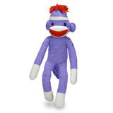 Sock Monkey Stuffed Animal 20 Blue