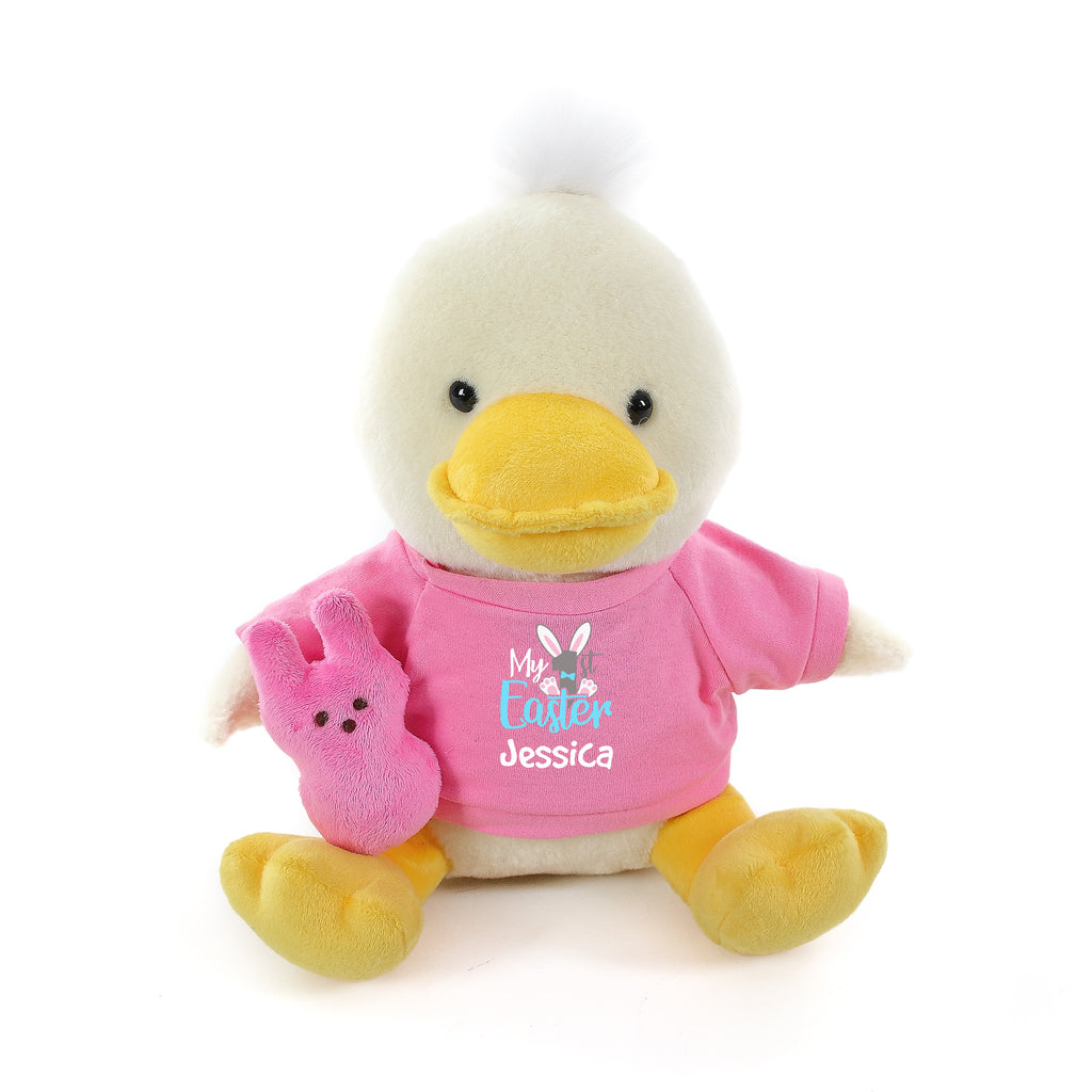 Duck with Pink 1st Easter Shirt 12"