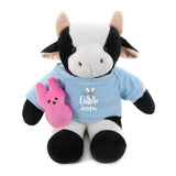 Cow with blue 1st Easter Shirt 12"